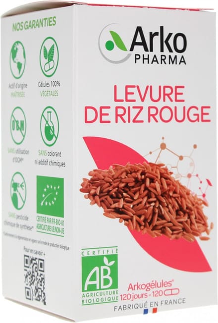 Arkopharma Arkogélules Levure de Riz Rouge Bio 120 Gélules