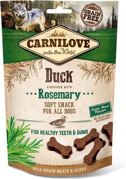 Carnilove Soft - Hondensnack - Eend - Rosemarijn - 200GR - 1ST