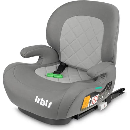 Irbis i-Size Serie - Autostoeltje - Graphite - Verstelbare Rugleuning - ISOFIX Bevestiging