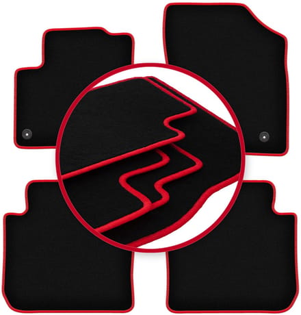 CARLUX-RED automatten voor: Citroen C3 Picasso minivan (2008-2017)