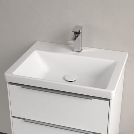 Villeroy & Boch Subway 3.0 cabinet washbasin 60 cm, with 1 tap hole, without overflow 4A706101