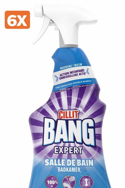 6 x Cillit Bang Badkamer Actieve Reiniger 720 ml