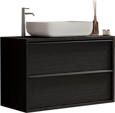 Allure Wastafelmeubel met waskom Steel - wandmodel - 105 cm