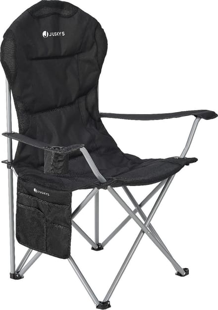 Campingstoel / Vouwstoel Lido - Zwart - Incl. Opbergtas