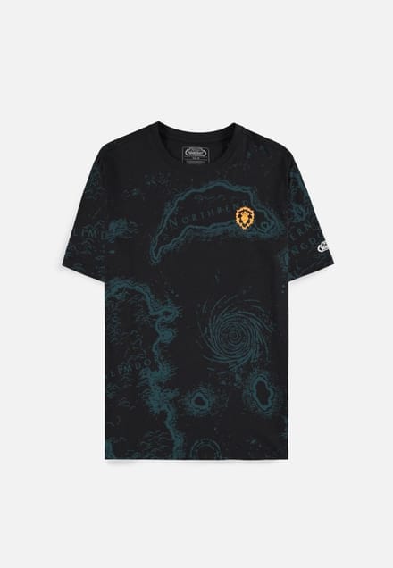 World Of Warcraft Azeroth Map Heren T-shirt - zwart - M