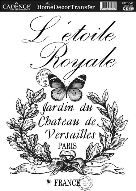 Cadence Home Deco Transfer HDT-041 25x35 cm L'etoile Royale