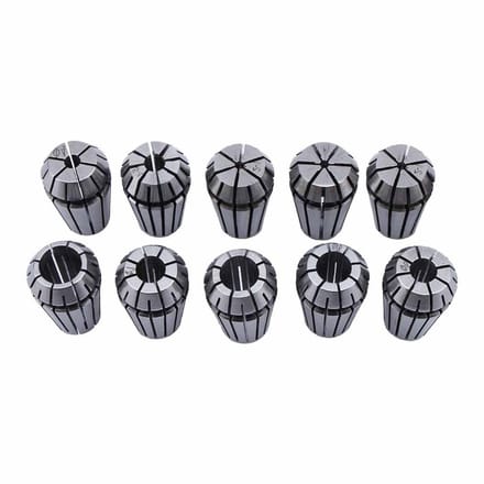 Spring Collet Set 1-10mm voor CNC Freesmachine en Gravure - 10 Stuks, Precisie en Elasticiteit