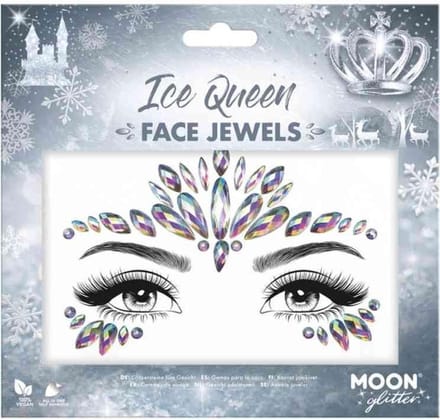 Moon Creations - Moon Glitter - Ice Queen Gezicht Diamanten Sticker - Multicolours