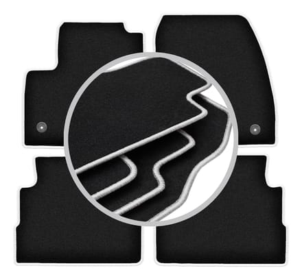 CARLUX-SILVER automatten voor: Ford Kuga MK2 SUV (2012-2019)