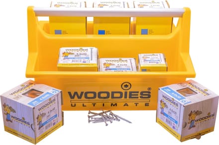 Woodies Ultimate draagkist met 3.000 verzinkte schroeven