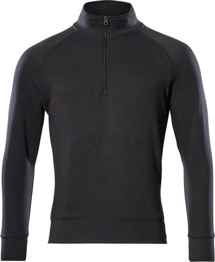 Mascot Crossover Sweatshirt met korte rits 50611-971 - Zwart - S
