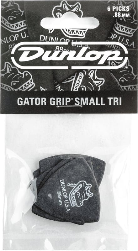Jim Dunlop Gator Grip - Plectrums - Small Triangle - 0,88 mm - Player's Pack 6 Stuks