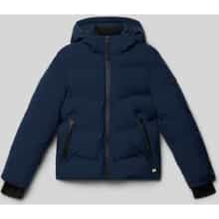 Regular fit gewatteerd jack met logo-applicatie, model 'Lozzo'
