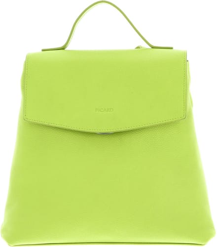 PICARD Leren Vrije tijd rugzak Rugzak Luis Backpack Lime Neongeel
