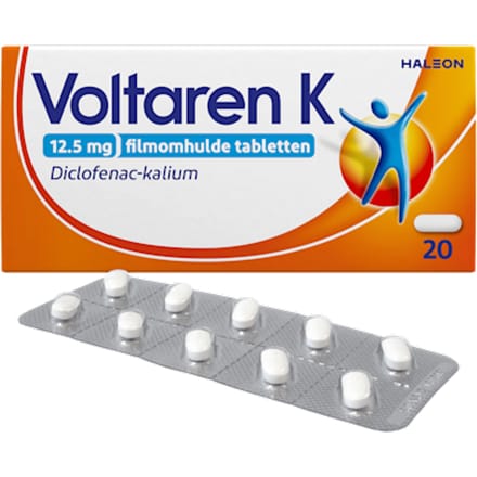 Voltaren K 12,5mg pijnstiller, Tabletten Diclofenac, 20 stuks