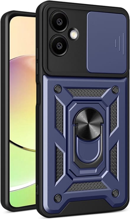 Hoesje geschikt voor Samsung Galaxy A06 4G/5G - Techsuit Camshield Back Cover - Blauw