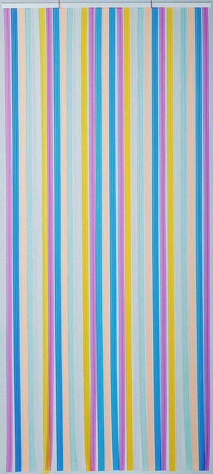 Vliegengordijn/deurgordijn lamellen multicolor 90x220