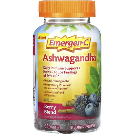 Emergen-C, Ashwagandha, Bessenmix, 36 Gummies