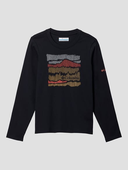 Columbia Dobson Pass Kids Longsleeve T-Shirt zwart