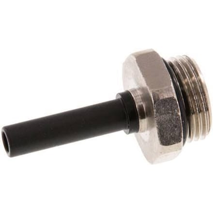 6mm x G3/8'' insteekfitting Messing/PA 66 Buitendraad NBR [2 Stuks]