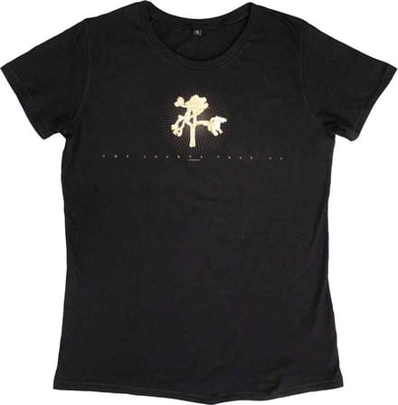 U2 - Gold Tree Flock Dames T-shirt - Zwart