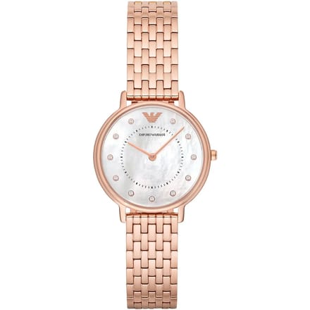 Emporio Armani AR11006 Roze Gouden Dameshorloge