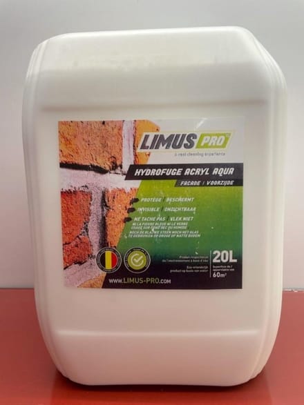 Limus Pro Hydrofuge Muren - Onzichtbare waterafstotende muurbescherming - 20 L