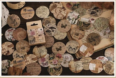 Bulletjournal stickers - Rond / Cirkel - 46 stuks - Vlinders - Journaling - Scrapbooking