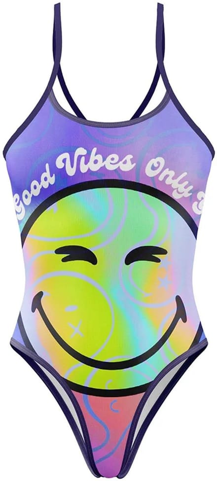 Otso Smiley World Vibes Zwemkleding Paars M Vrouw