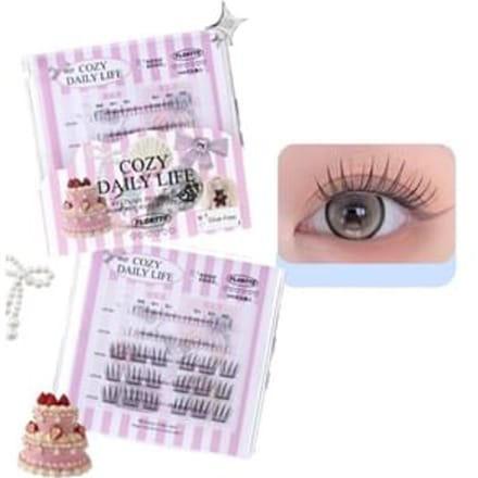 FLORTTE - Glue-Free False Eyelash (3-4) #03 Dreaming Cat