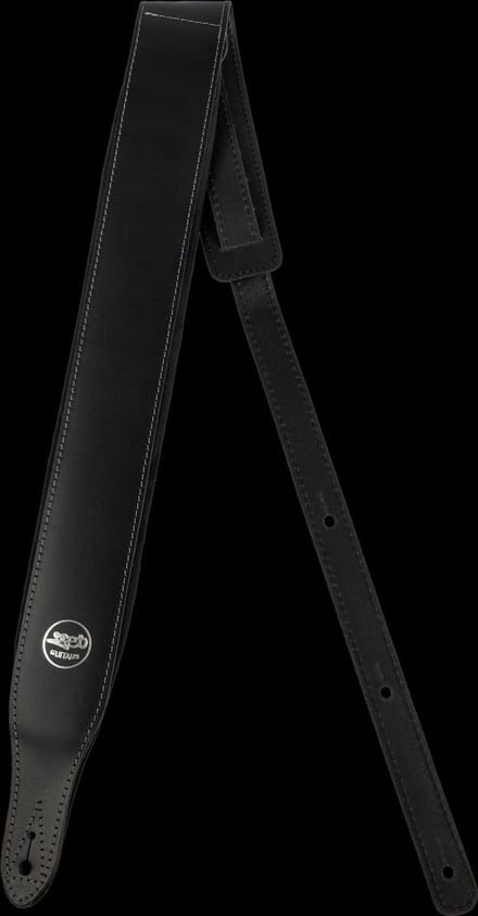 Jet Guitars SL-50 BK Leren Gitaarband - Zwart