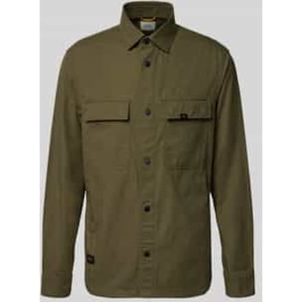 camel active Overshirt met zakken - Maat - Olijfgroenmenswear-XXL