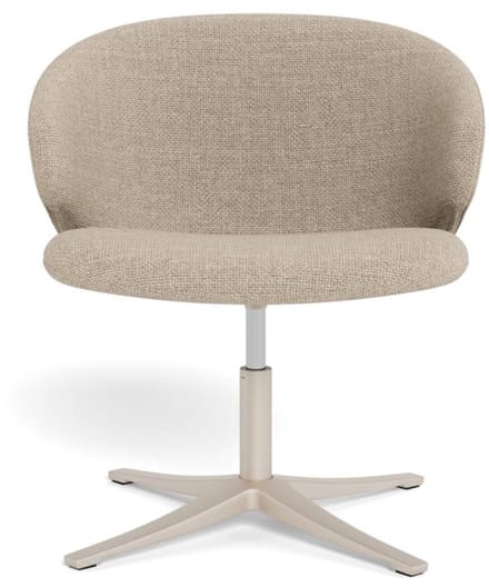 Fauteuil Puck Met Armleuning Basel Beige Grijs - Giga Living