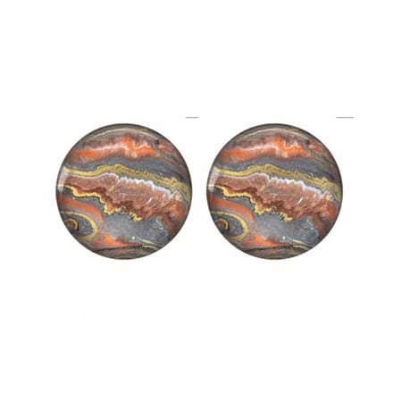 Clip Oorbellen Sahara - Bruin Grijs - 2 cm
