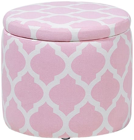 TUNICA - Poef - Roze - 35 cm - Katoen