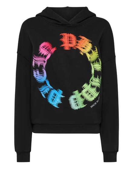 Sweatshirt Met Capuchon Gothic Plein