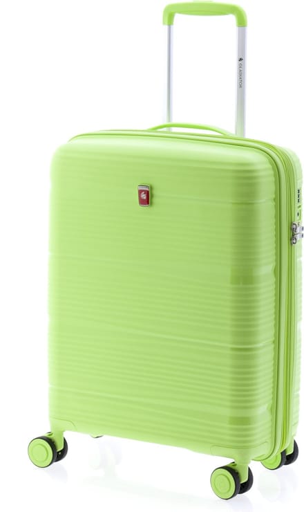 Gladiator Bionic Handbagage Koffer - 55 cm - 38/48 liter - Expandable - TSA slot - Eco Friendly Recyclebaar PP - Lichtgroen