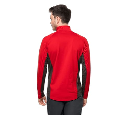 Jack Wolfskin Heren Morobbia Fleece Jas (Rood, Zwart)