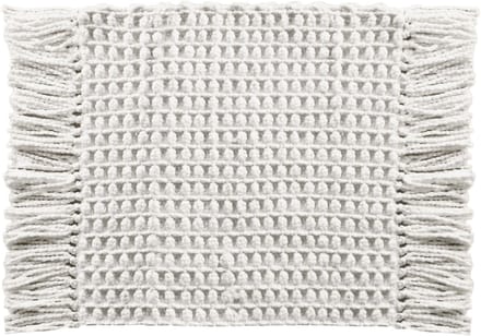 Heckettlane Badmat Madras - Off-White - 60x60 - Antislip - Wasbaar
