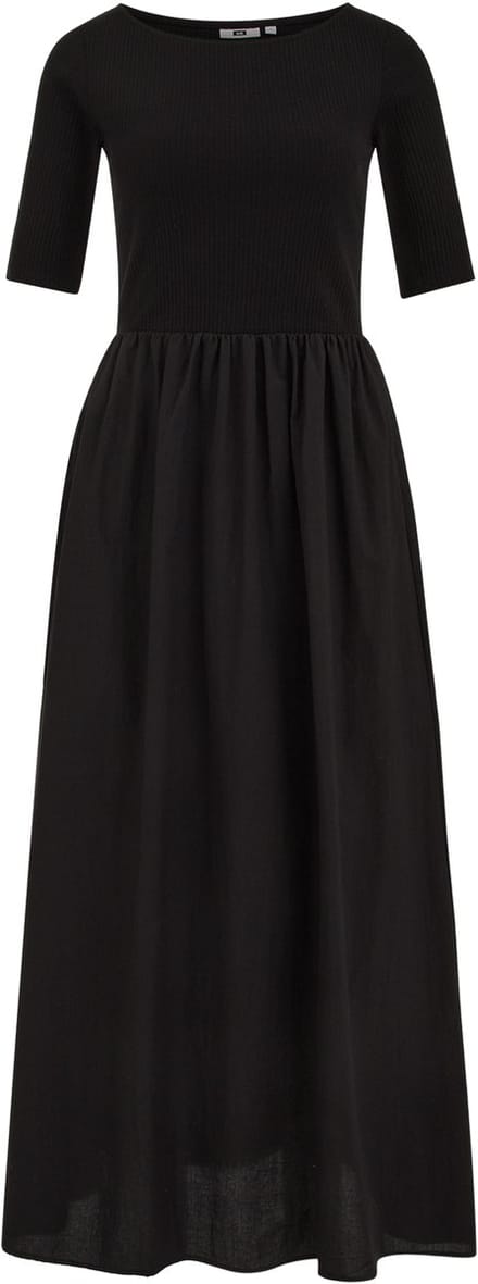 WE Fashion Dames Maxi jurk met structuur