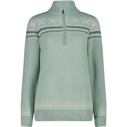 Pullover met halve rits dames CMP Wooltech