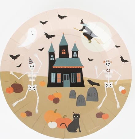 Papieren bordjes Halloween - My little Day - 8 stuks - 22 centimeter