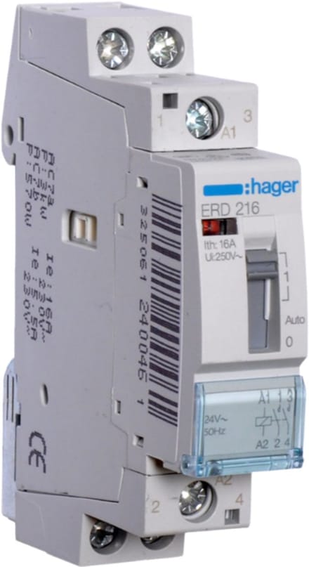 Hager Relais 16a 2no 24v~50hz