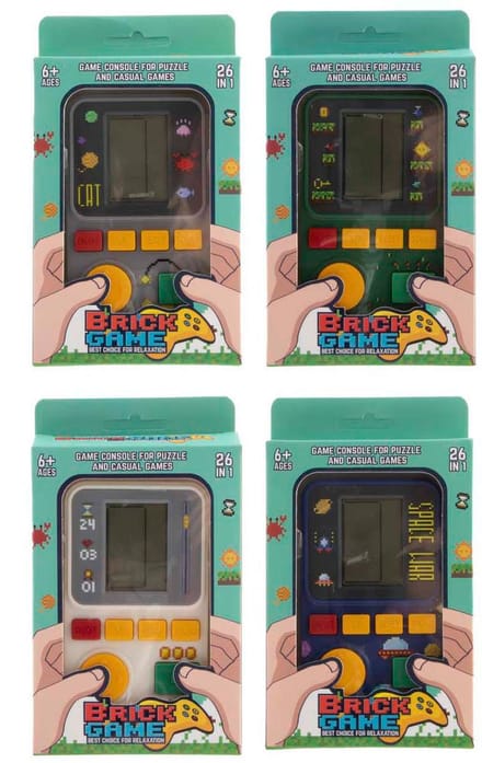 Kidsfun retro spelcomputer compacte 26-in-1 gameconsole speelgoed.