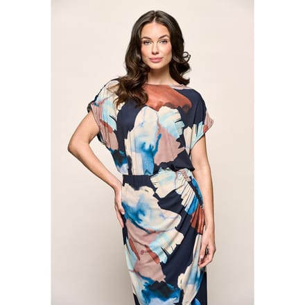Blandy Print Top Navy / Multi