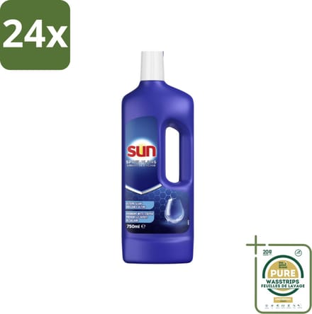 Sun Spoelglans Normaal 750 ml - Voordeelverpakking - 24 stuks - Droogtijd - Kalkaanslag