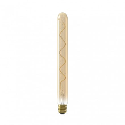 Calex Filament Buis LED Lamp - E27 - T32 Lichtbron Goud - 3.8W - Dimbaar