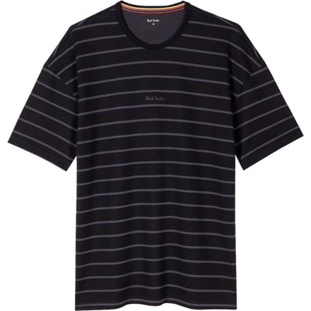 Paul Smith Men Top Relax Logo Stripe Black Taglia: L | Magliette basic Outlet | Uomo | Nero