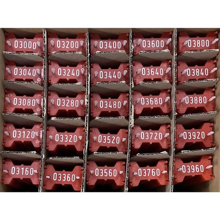 Signumat plaatjes rood wit 3000-3999