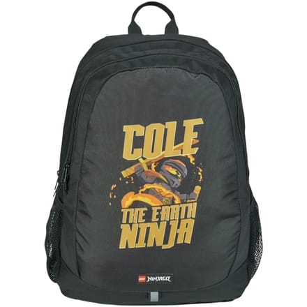 LEGO Ninjago School Backpack, voor een jongen, Zwart, Rugzak, maat: One size